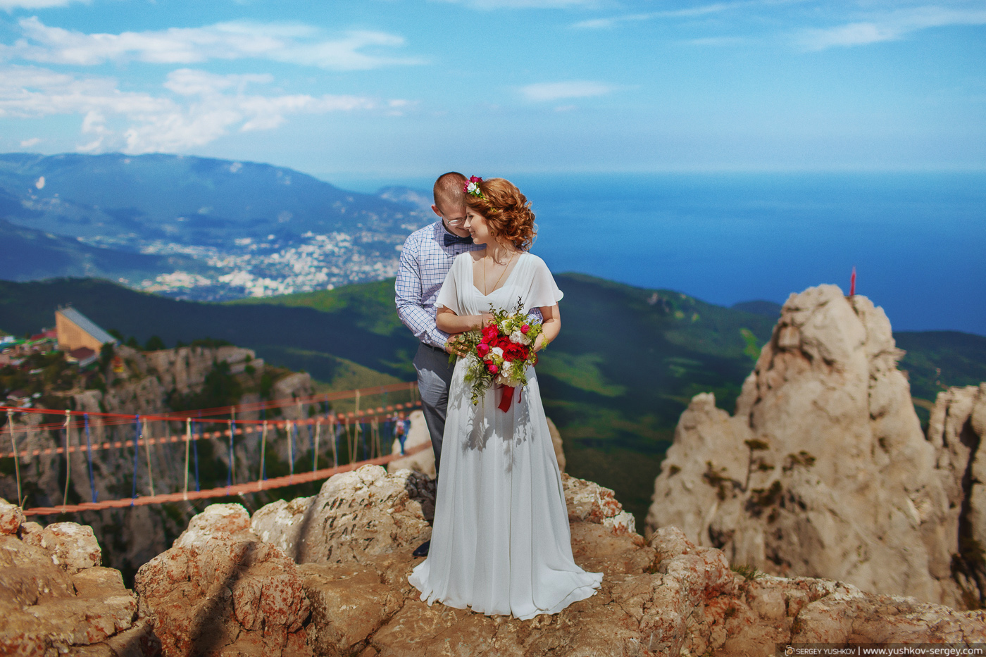 Свадьба для двоих в Крыму. Марина и Илья. Фотосессия на горе Ай-Петри.