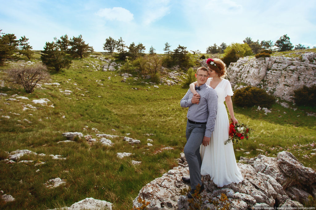 Wedding photo session for Two on the mountain Ai-Petri. Professional photographer in Crimea - Sergey YUSHKOV. Best wedding, romantic, family, individual photographing in cities - Sevastopol, Simferopol, Yalta, Alushta, Feodosia, Moscow. www.yushkov-sergey.com Wedding for two in the Crimea. Photoshoot on Mount Ai-Petri. Wedding and family photographer in Crimea - Sergey YUSHKOV