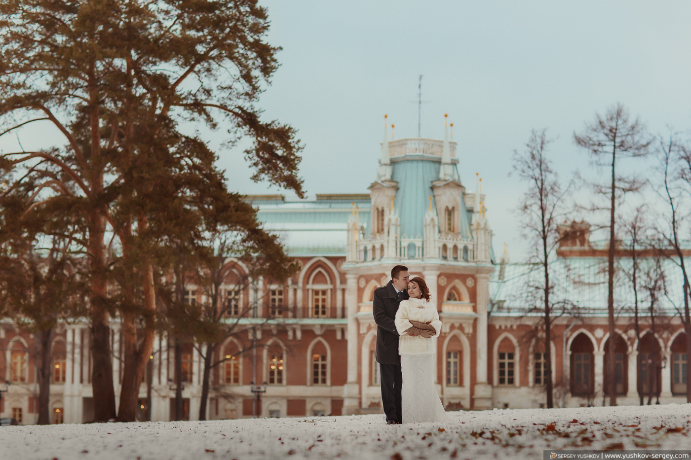 Winter wedding photosession “For two” in Moscow