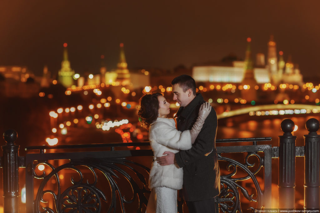 Фотосессия Свадьба для двоих в Москве. Зима. Фотограф - Сергей Юшков