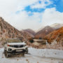 Автомобиль на свадьбу в Крыму, свадебное авто, КИА Соренто, зима