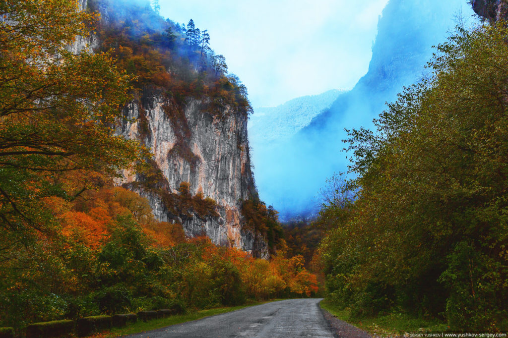 Юпшарский каньон. Осень. Абхазия