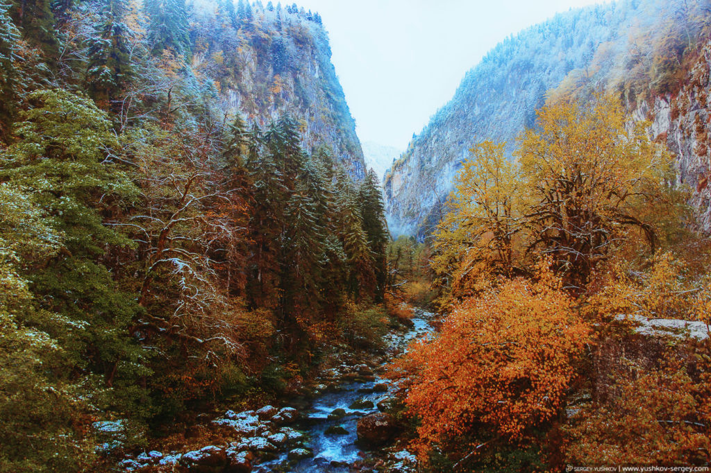 Юпшарский каньон. Осень. Абхазия