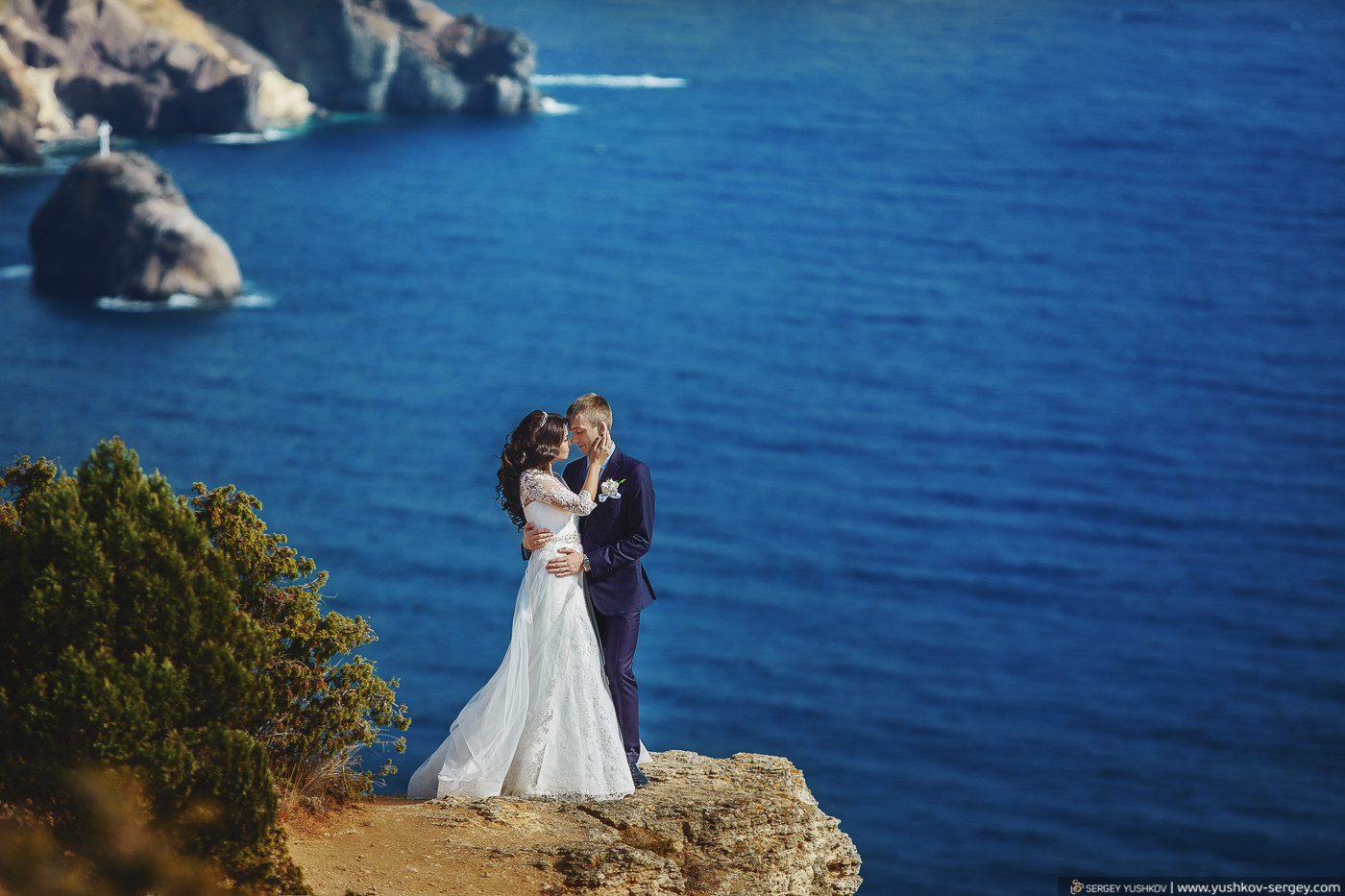 Свадьба в Крыму. Фотосессия для двоих. Фиолент, Тигровый мыс.