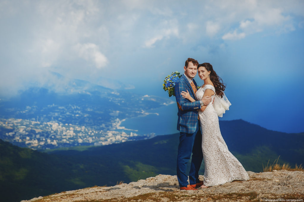 Свадьба для двоих в Крыму. Фотосессия на горе Ай-Петри. Фотограф в Крыму - Сергей Юшков