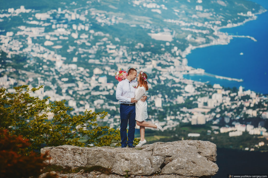 Свадьба для двоих в Крыму. Фотосессия на горе Ай-Петри. Свадебный фотограф в Крыму - Сергей Юшков