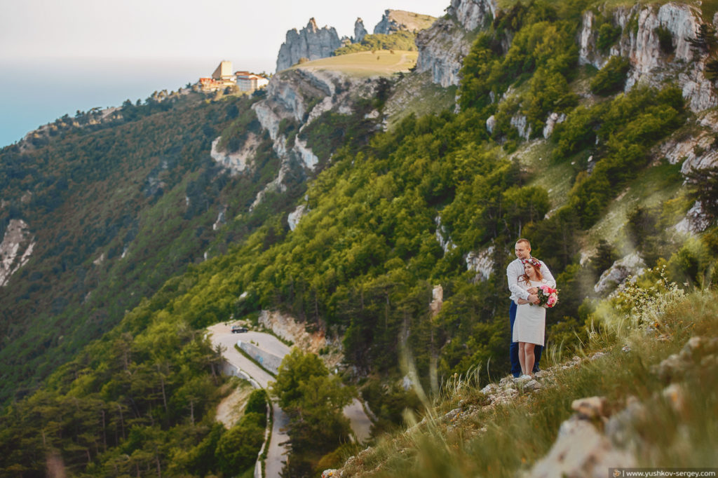 Свадьба для двоих в Крыму. Фотосессия на горе Ай-Петри. Свадебный фотограф в Крыму - Сергей Юшков