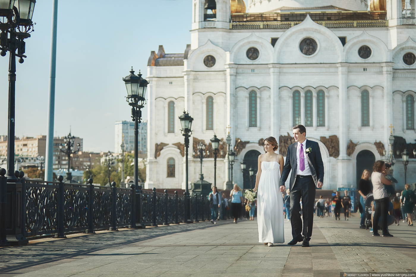 Красивая свадьба на двоих в Москве. Фотограф - Сергей Юшков.